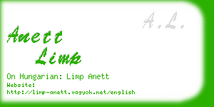 anett limp business card